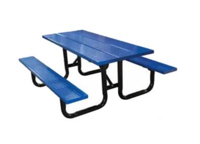 Steel Plank Perforated Metal Picnic Table